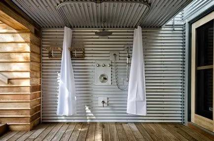 duș în aer liber în țară cu propriile mâini cum să construiască cum să duș la cabana - fotografie houzz