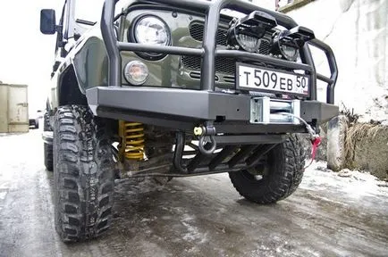 Lift Suspensie UAZ Hunter CMP setare arcuri, amortizoare Hola vechi, instalarea corpului distanțiere,