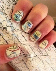 Маникюр географска карта, красиви нокти - допълнение към вашия имидж