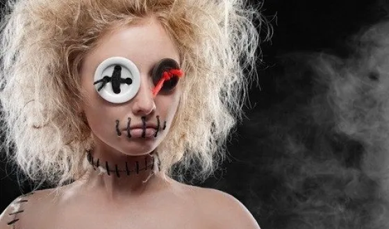 păpușă Make-up pentru Halloween, procedura în trepte să urmeze cu propriile lor mâini