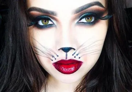 Smink Cheshire Cat az Alice csodaországban című Halloween kezük