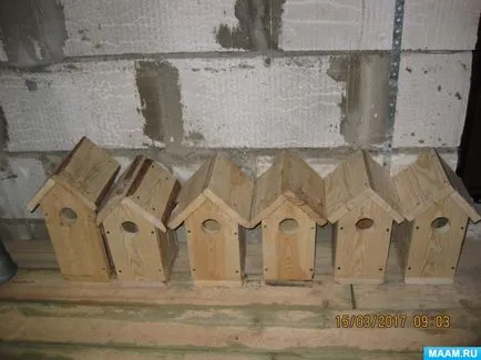 Master-osztály így birdhouses és színezőanyagok