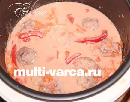 Месо таралежи в multivarka с ориз и сос