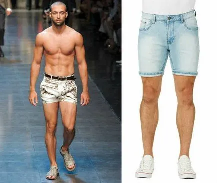 pantaloni scurti din denim pentru bărbați modul de a alege și de ce să se combine în mod corespunzător