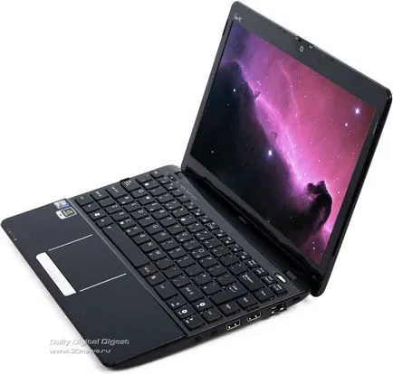 Netbook asus eee PC 1215N dual core atom și nvidia ion 2