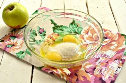 Clătite cu mere pe reteta de iaurt cu pas cu pas fotografii