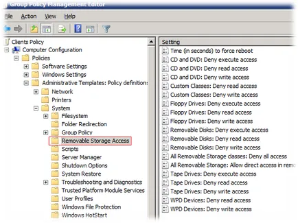 Korlátozza a hozzáférést a külső meghajtók cd, fd, usb csoport használatával politikai preferenciák - blog