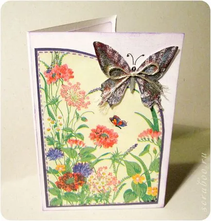 master-class pentru incepatori decoupage pe o carte poștală, scrapbooking pe