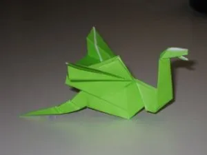 Origami sárkány, lépésről lépésre fotó és videó műhelyek