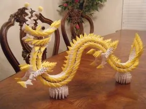 Origami dragon, pas cu pas foto și video, ateliere