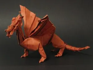 Origami dragon, pas cu pas foto și video, ateliere