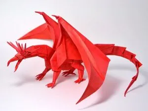 Origami sárkány, lépésről lépésre fotó és videó műhelyek