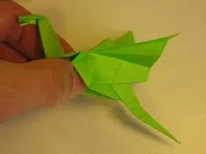 Origami dragon, pas cu pas foto și video, ateliere