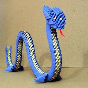 Origami dragon, pas cu pas foto și video, ateliere