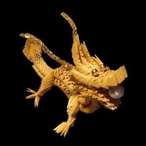 Origami dragon, pas cu pas foto și video, ateliere