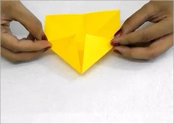 Origami ninja csillag a papír elrendezését és mesterkurzus