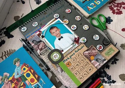 Eredeti hallgatói portfolió scrapbooking stílusban