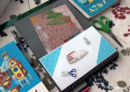 Eredeti hallgatói portfolió scrapbooking stílusban