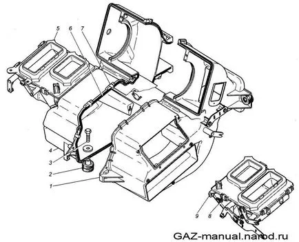 Отопление и вентилация (газ-2705) 2705 газела