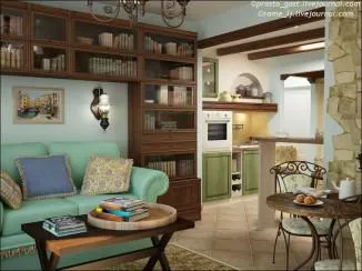 konyha nappali lehetőség bútorok elhelyezése, szabályok, ajánlások