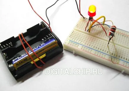 LED powered by digitális chip - a digitális eszközök
