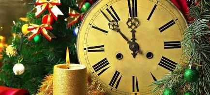 Hack „New Year Clock” saját kezűleg készült karton, papír és cukorkák