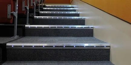 Фон LED стъпки лента стълба