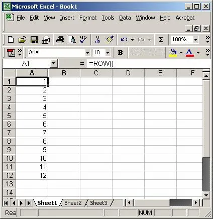 Hai sa vorbim despre cum să enumere rânduri în Excel