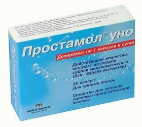 Alkalmazás Prostamol uno prosztatagyulladás
