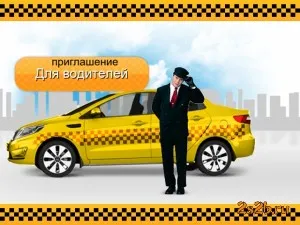 șofer de taxi de lucru în Yandex