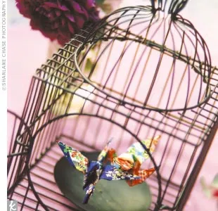 Bird тема сватба декор или как да се изгради гнездо и да не е в клетка, специална сватба -