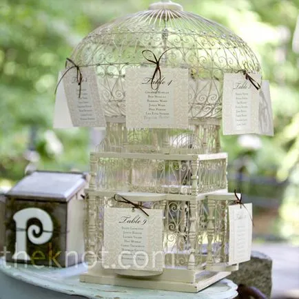 Bird тема сватба декор или как да се изгради гнездо и да не е в клетка, специална сватба -