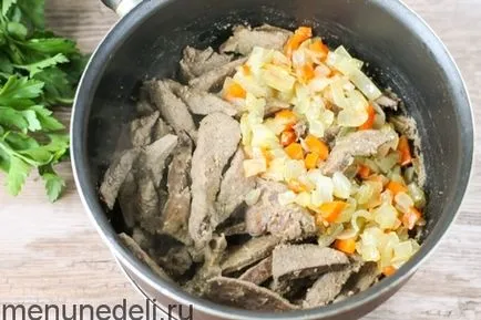 Recept a máj Stroganoff az óvodában