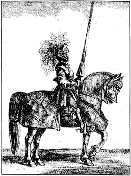 Knight cal și armura de cavaler - călare