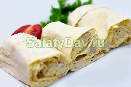 Saláta pita - nagy reggeli és piknik recept fotókkal és videó