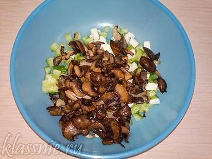 Салата с гъби, царевица и тофу, страхотни вегетариански рецепти