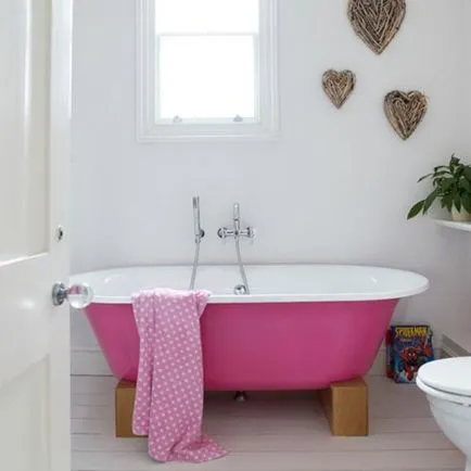 Rózsaszín fürdőszoba tervezési jellemzők és színkombinációk (24 kép)