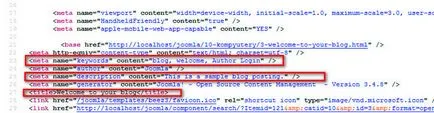Мета тагове за Joomla 3