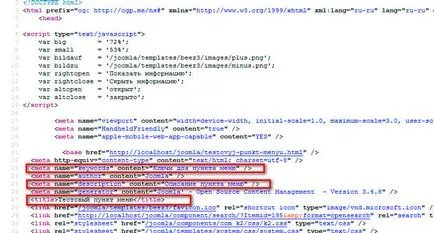 Meta tag-uri pentru joomla 3