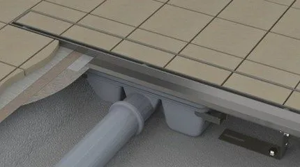 Сифон за видове душ тава с ниско и независима инсталация (снимка)