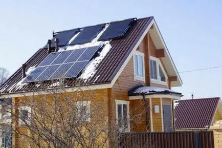încălzire solară (baterie) unei case private, cu propriile sale mâini