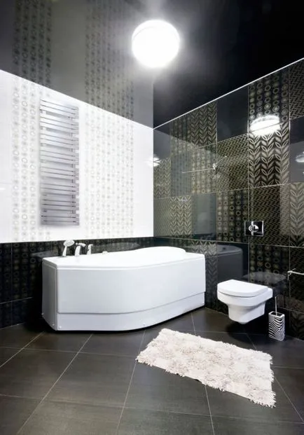 Modern álmennyezet a fürdőszobában előnyeit és hátrányait, típusait, a lefedettség, fotók