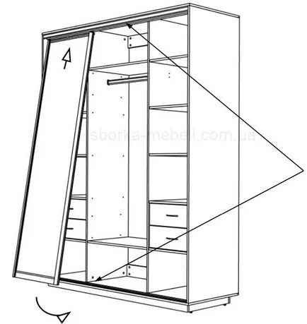 Articolul cu privire la modul de a asambla o soluție la problema garderoba, mobilier magazin on-line bestmebelshop