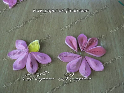 Studio Larissa ambuscadă atelier Quilling clopote roz