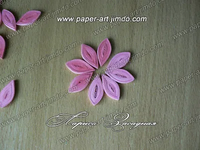 Studio Larissa ambuscadă atelier Quilling clopote roz