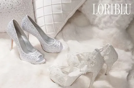 Сватбени италиански обувки избират картинката за булката