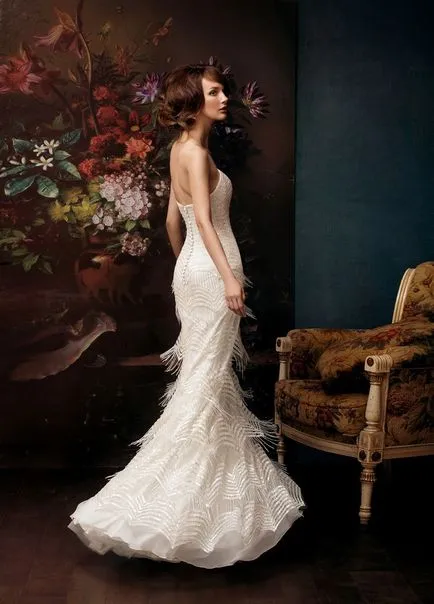 Сватбена рокля Алена goretskaya, бяла приказка