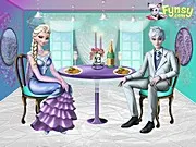 Esküvői Elsa ruha - játék Decor menyasszonyi ruha