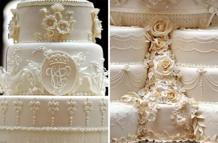 Сватбена торта на принц Уилям и Кейт Middlton - както е било