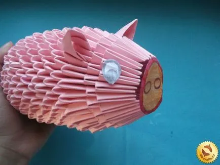 Pig модули схема оригами, как да се направи едно прасе със собствените си ръце (майсторски клас)